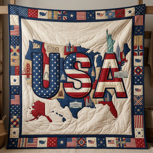 250 Years American USA XR0804002CL Quilt