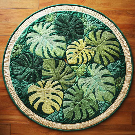 Hawaiian Oasis WN0805029CL Quilted Round Mat