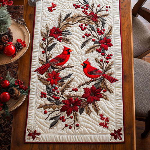 Cardinal Circle WN0107022CL Quilted Table Runner