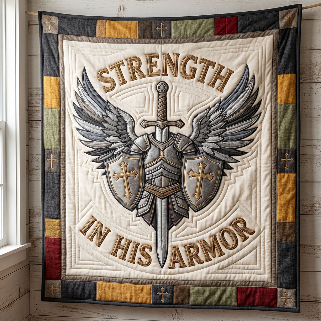 Christian Armor Of Strength WN0505008CL Quilt