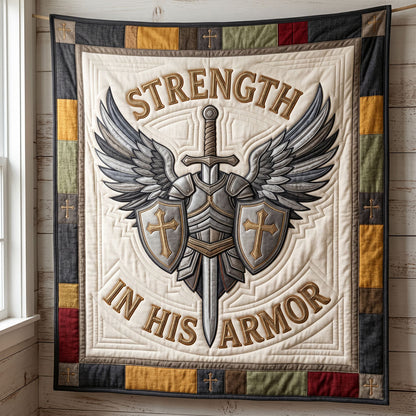Christian Armor Of Strength WN0505008CL Quilt