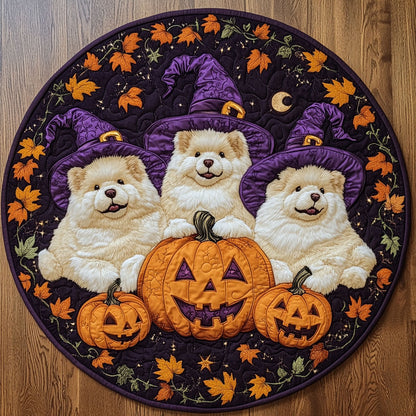 Moonlight Chow Chow WN1108048CL Quilted Round Mat