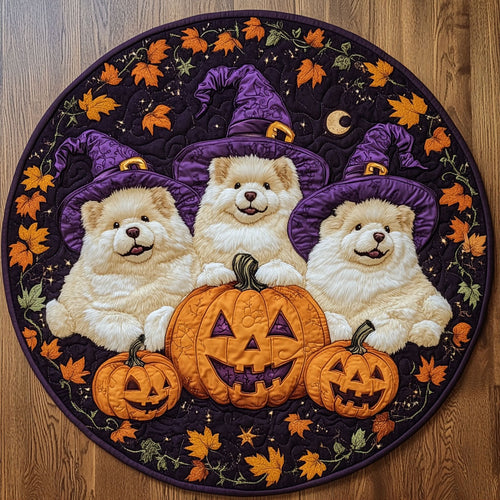 Moonlight Chow Chow WN1108048CL Quilted Round Mat