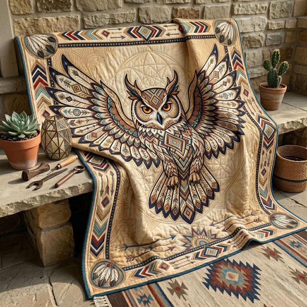 Tribal Owl Sentinel WN0806015CL Quilt