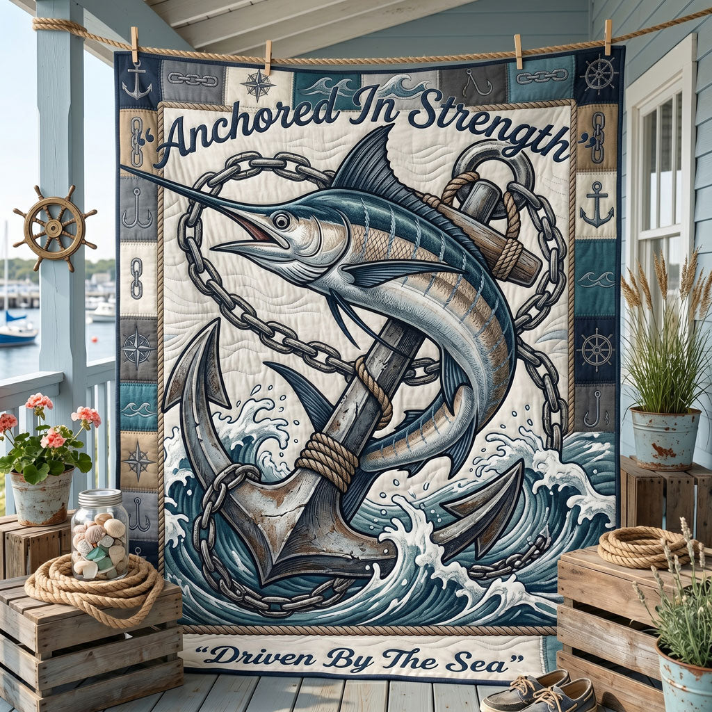 Driven By The Sea Marlin WN2105005CL Quilt