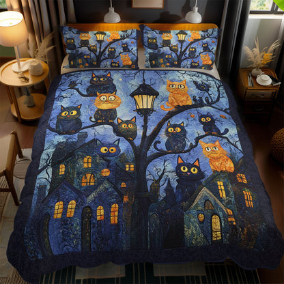 Silly Cat Lantern Glow WN1103154CL Duvet Cover Set