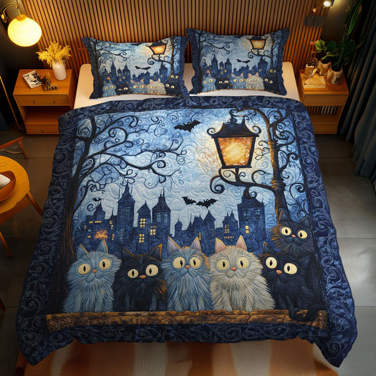 Silly Cat Shadow Play WN1103155CL Duvet Cover Set