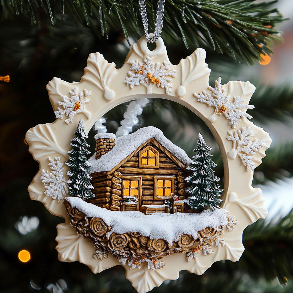 Winter Cabin CP0512057CL Christmas Ornament