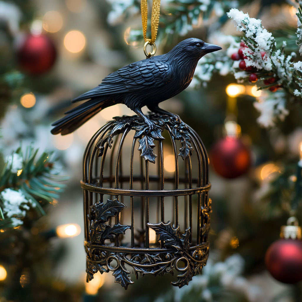 Caged Crow CP2711009CL Christmas Ornament
