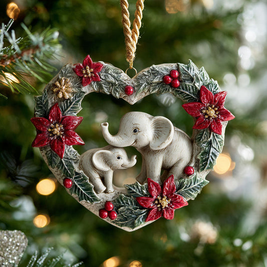 Elephant Family CP0412050CL Christmas Ornament