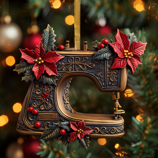 Elegant Sewing Machine WN2010018CL Christmas Ornament