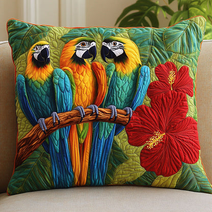 Tropical Parrot Charm CW0701113CL Quilt Pillow Case