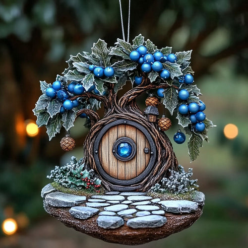 Tree House Hidden Cottage WN0412068CL Christmas Ornament