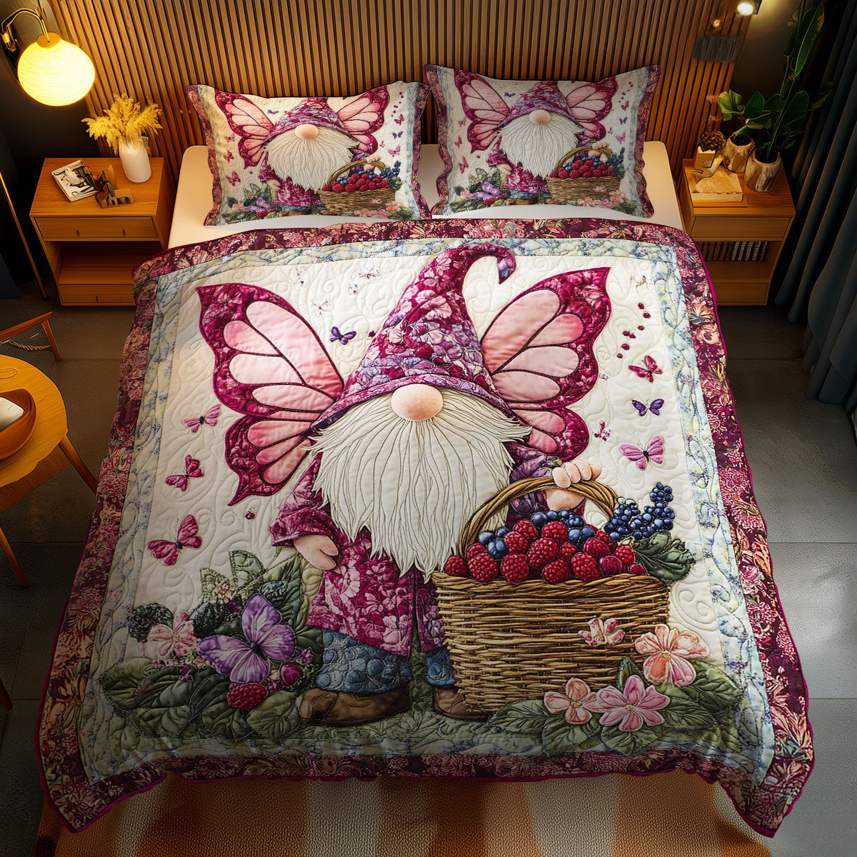 Butterfly Gnome WN0801068CL Duvet Cover Set