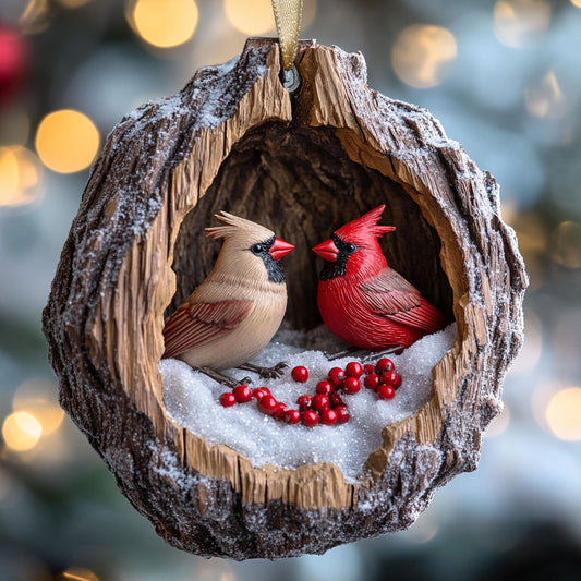 Cardinal Winter Nest WN2611007CL Christmas Ornament