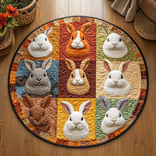 Bunny Box WJ2807040CL Quilted Round Mat