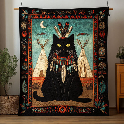 Tribal Cat Spirit CW1201048CL Quilt