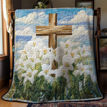 Christianity Cross In Bloom WN0603004CL Quilt