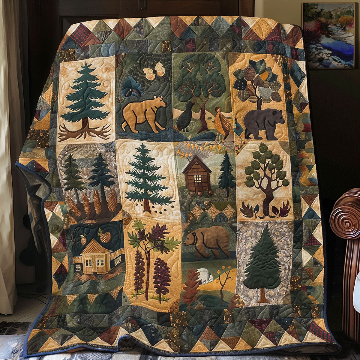 Pine Forest WP1505038CL Quilt