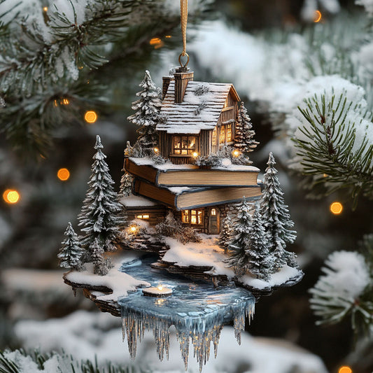Magic Book Falls WN0412036CL Christmas Ornament