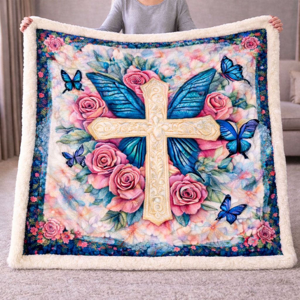 Blessed Wings of Faith KL2801008CL Faux Fur Throw Blanket