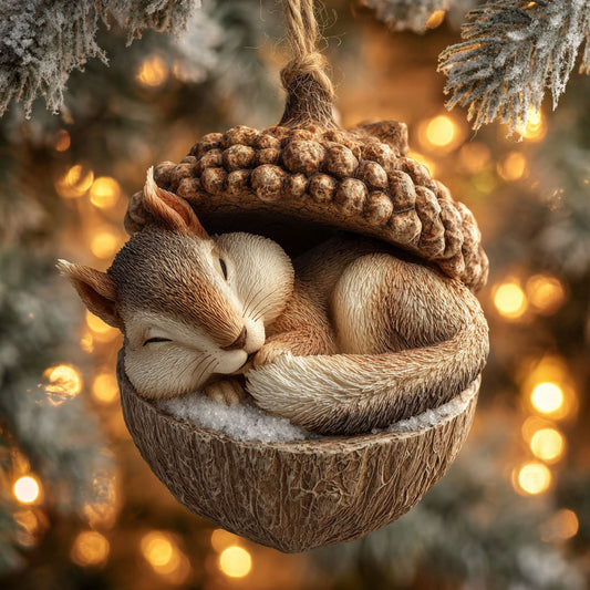 Squirrel Dream CW2911036CL Christmas Ornament