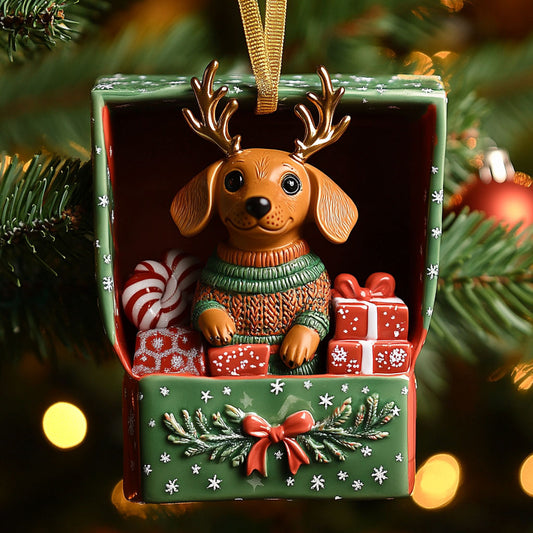 Jolly Dachshund Magic WN1510059CL Christmas Ornament