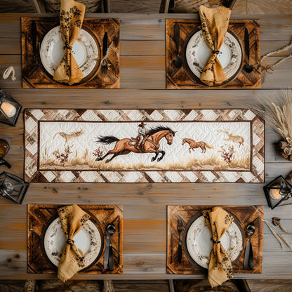 Horse Trail WN1007037CL Quilted Table Runner