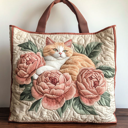 Blush Whiskers CP1201077CL Quilted Tote Bag