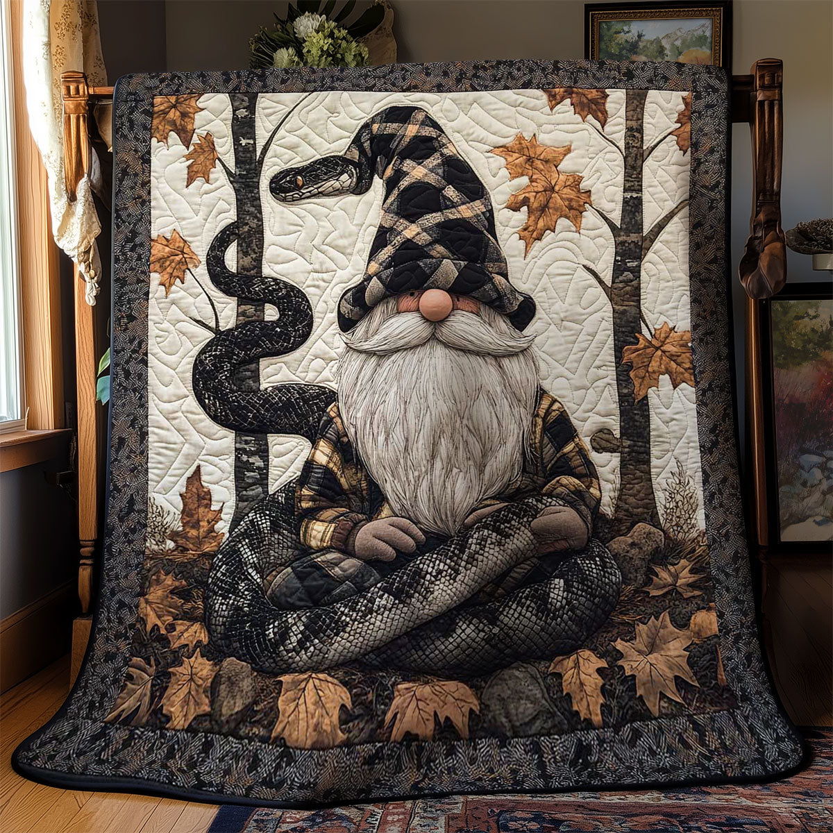 Gnome's Serpent Embrace WN0802046CL Quilt