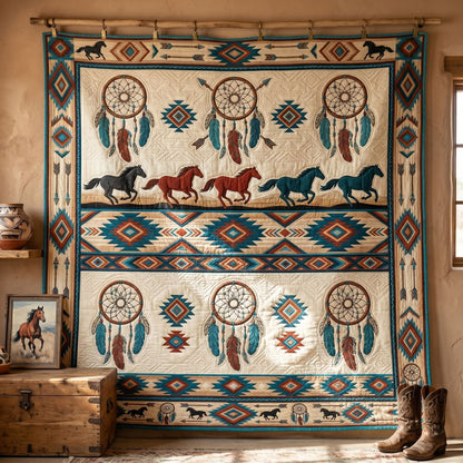 Dreamcatchers And Wild Horse Spirits WN1706005CL Quilt