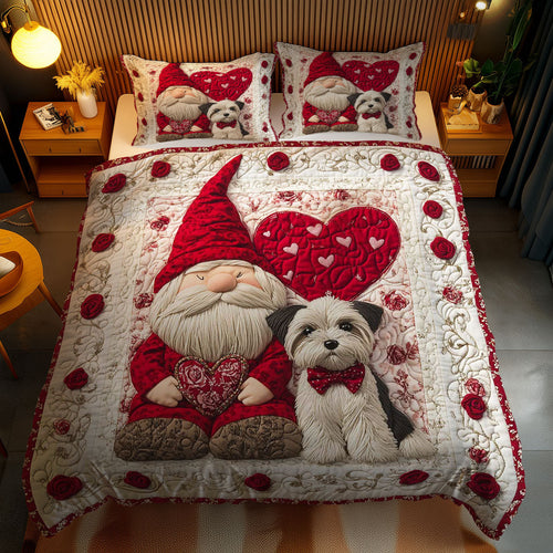 Love Gnome And Schnauzer WN0801090CL Duvet Cover Set