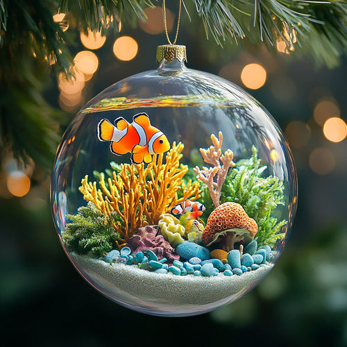 Clownfish Festive Reef WN2911009CL Christmas Ornament