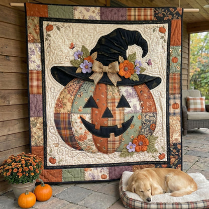 Whimsical Witch Pumpkin WN0705030CL Quilt