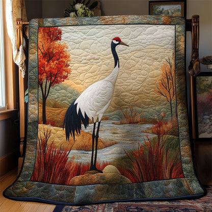 Autumn Crane WN0502036CL Quilt