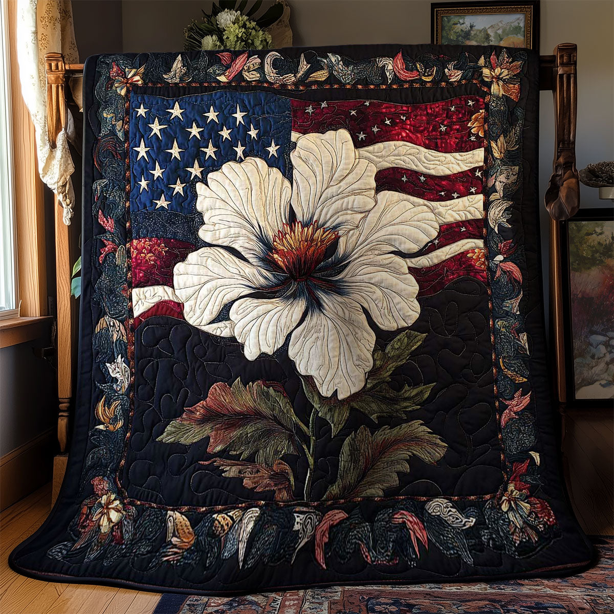 Freedom Flower WN0702010CL Quilt