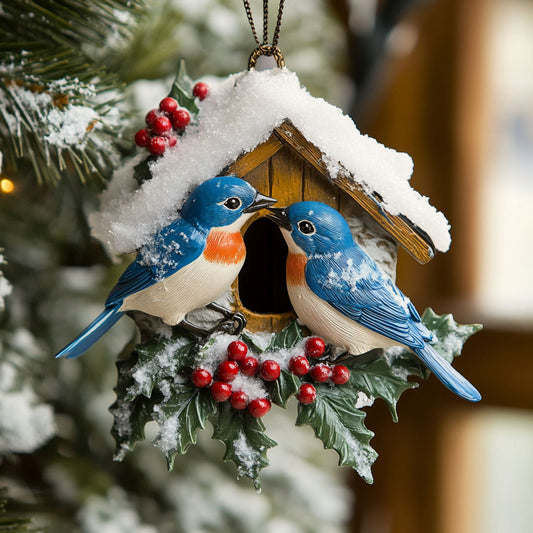 Frosty Bluebird WN2710021CL Christmas Ornament