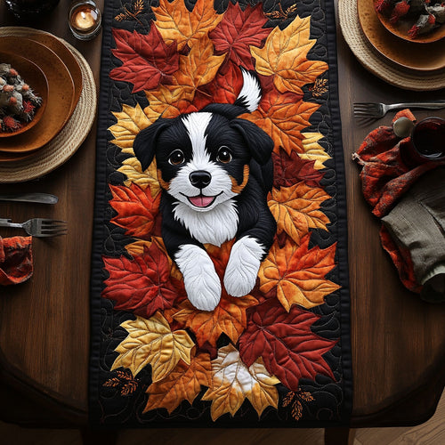 Golden Dog Days WN2406026CL Quilted Table Runner