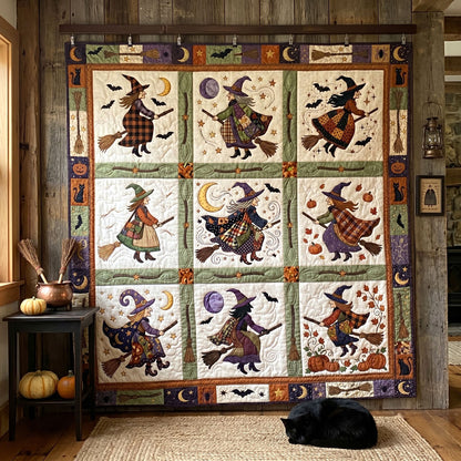 Whimsical Halloween Witches WN1906016CL Quilt