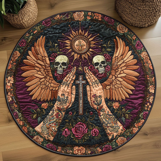 Sacred Wings WN2708063CL Quilted Round Mat