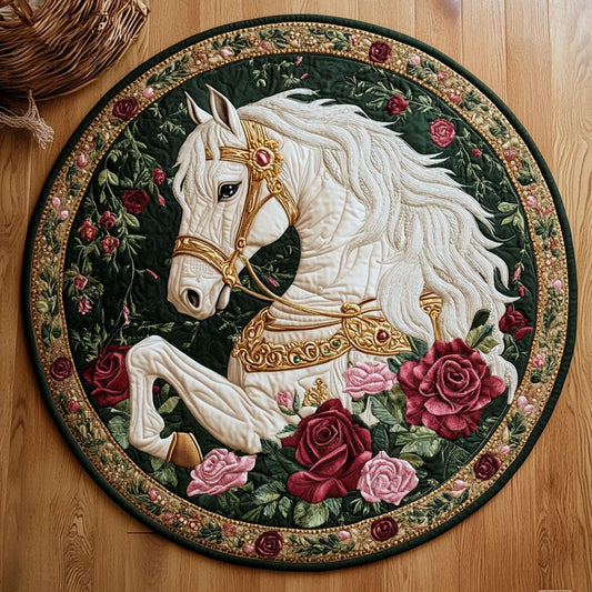 White Horse Waltz WJ2807050CL Quilted Round Mat