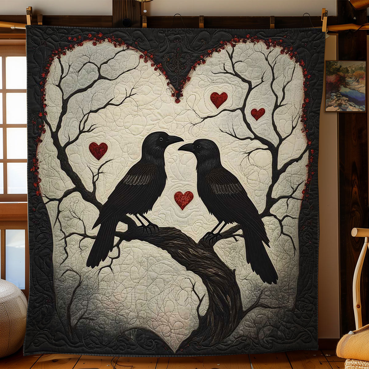 Enchanted Crow WN0702036CL Quilt