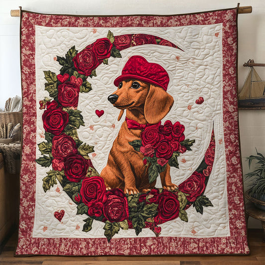 Velvet Dachshund WN1701080CL Quilt