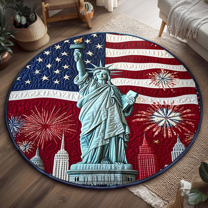 Stars Of Liberty WJ1006050CL Quilted Round Mat