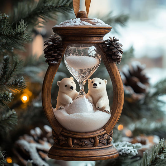 Polar Bear Snow Nest WN0812054CL Christmas Ornament