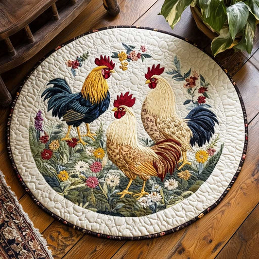 Golden Rooster WN1903115CL Quilted Round Mat
