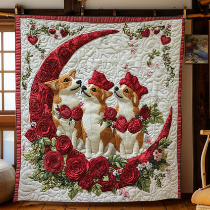 Rose Moon Corgi WN0201007CL Quilt