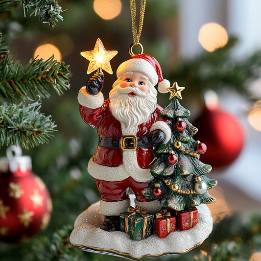 Santa Light CP2811005CL Christmas Ornament