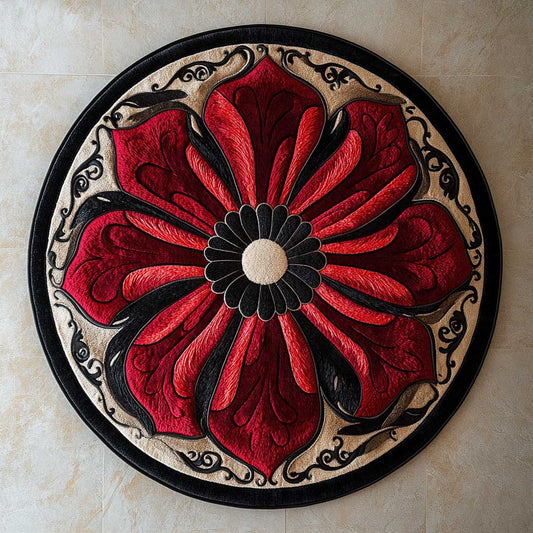 Eternal Flower WN2904074CL Quilted Round Mat