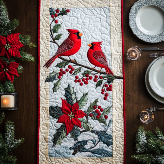 Cardinals XR1809005CL Quilted Table Runner